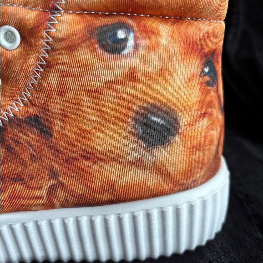 Custom Golden Doodle Dog Hightop Sneakers Unisex Sz 38/Womens 7.5/Mens 5.5 NWOT - Picture 4 of 10